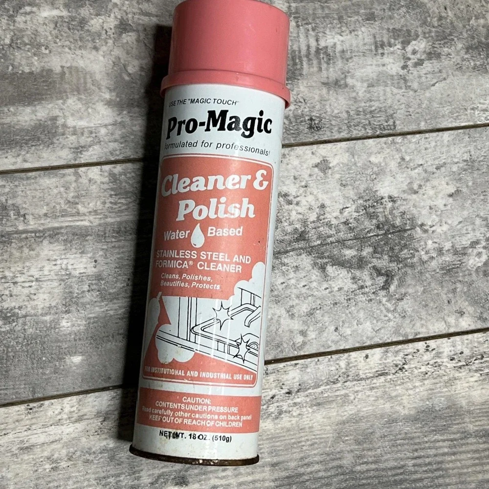 Pro-Magic Cleaner & Polish Antique Discontinued Stainless Steel And Formica Clea